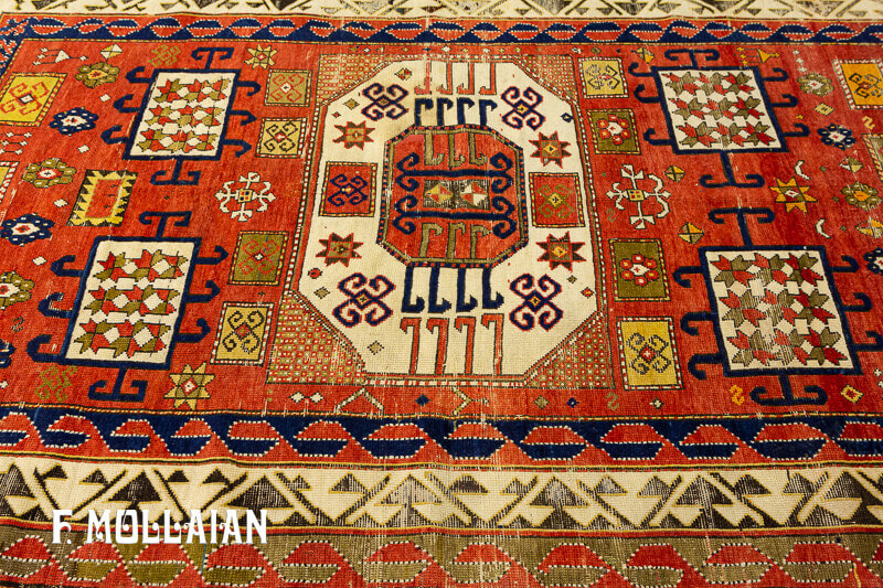 Antique Caucasian Kazak Karachov Rug n°:47932905